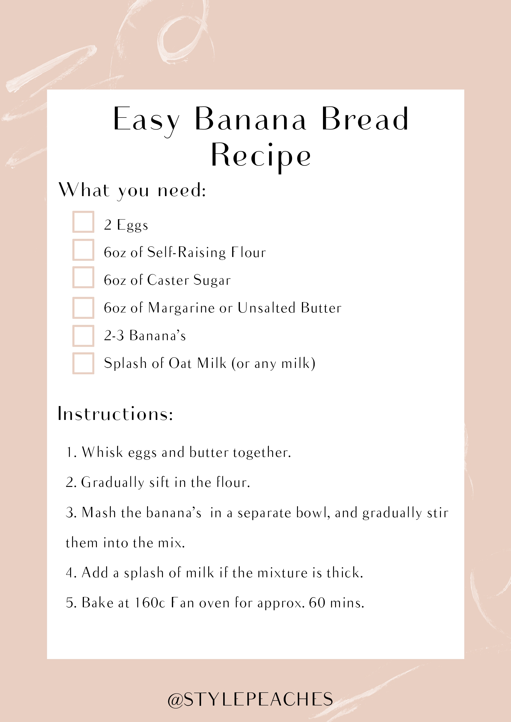 banana bread recipe 